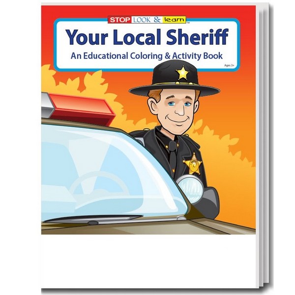 SC0152B Your Local Sheriff Coloring and Activity Book Blank No Imprint